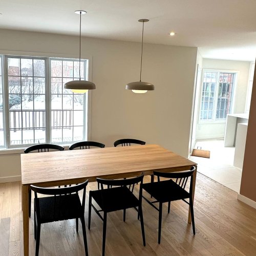 Salle à manger moderne – Projet de rénovation majeur par Rénovations Michel Franche